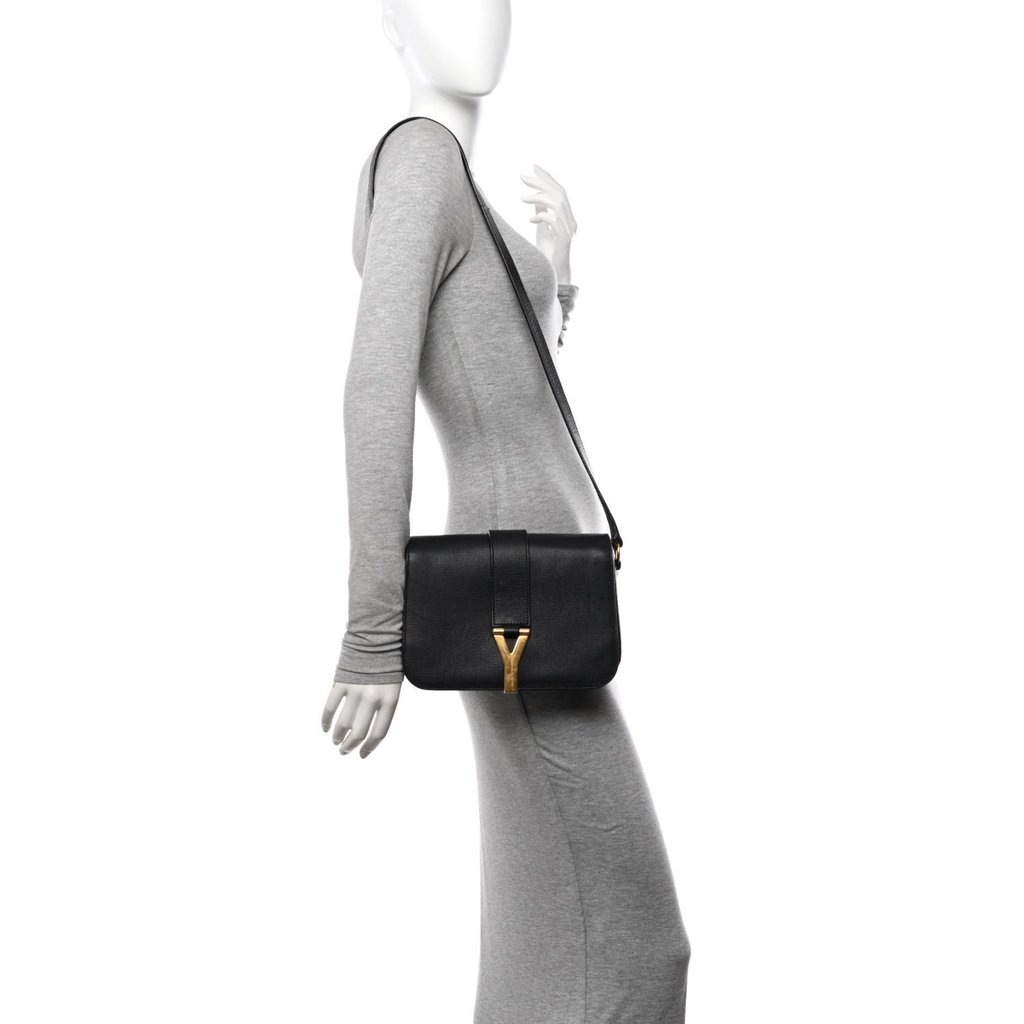 Calfskin Classic Y Satchel Black