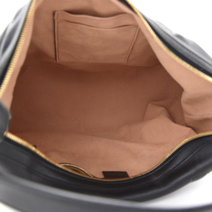 Gucci Apollo Calfskin GG Dadini Embroidered Large Hobo Black 5 of 9