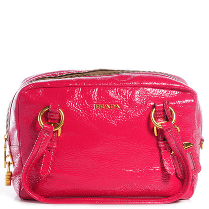 Prada Naplak Zipper Bowler Tote Fuxia 1 of 11