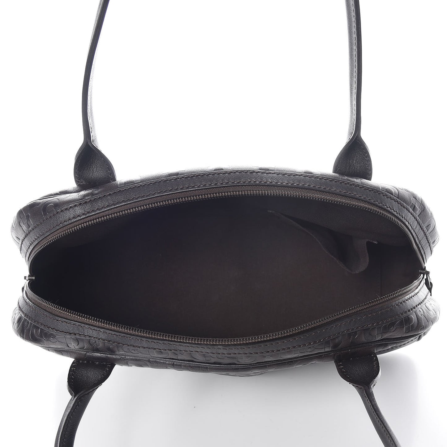 Calfskin Horsebit Embossed Princy Boston Black