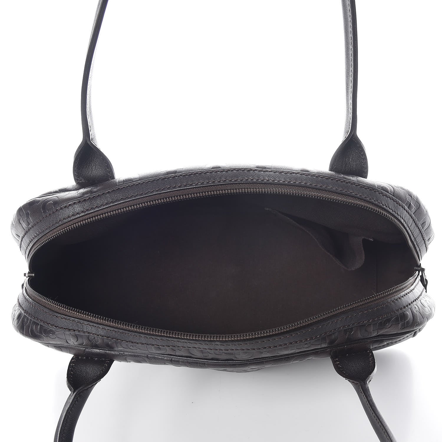 Gucci Calfskin Horsebit Embossed Princy Boston Black 5 of 9