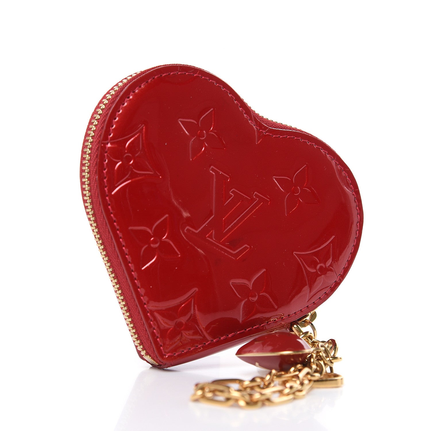 Louis Vuitton Vernis Coeur Heart Coin Purse Pomme D'Amour 3 of 7