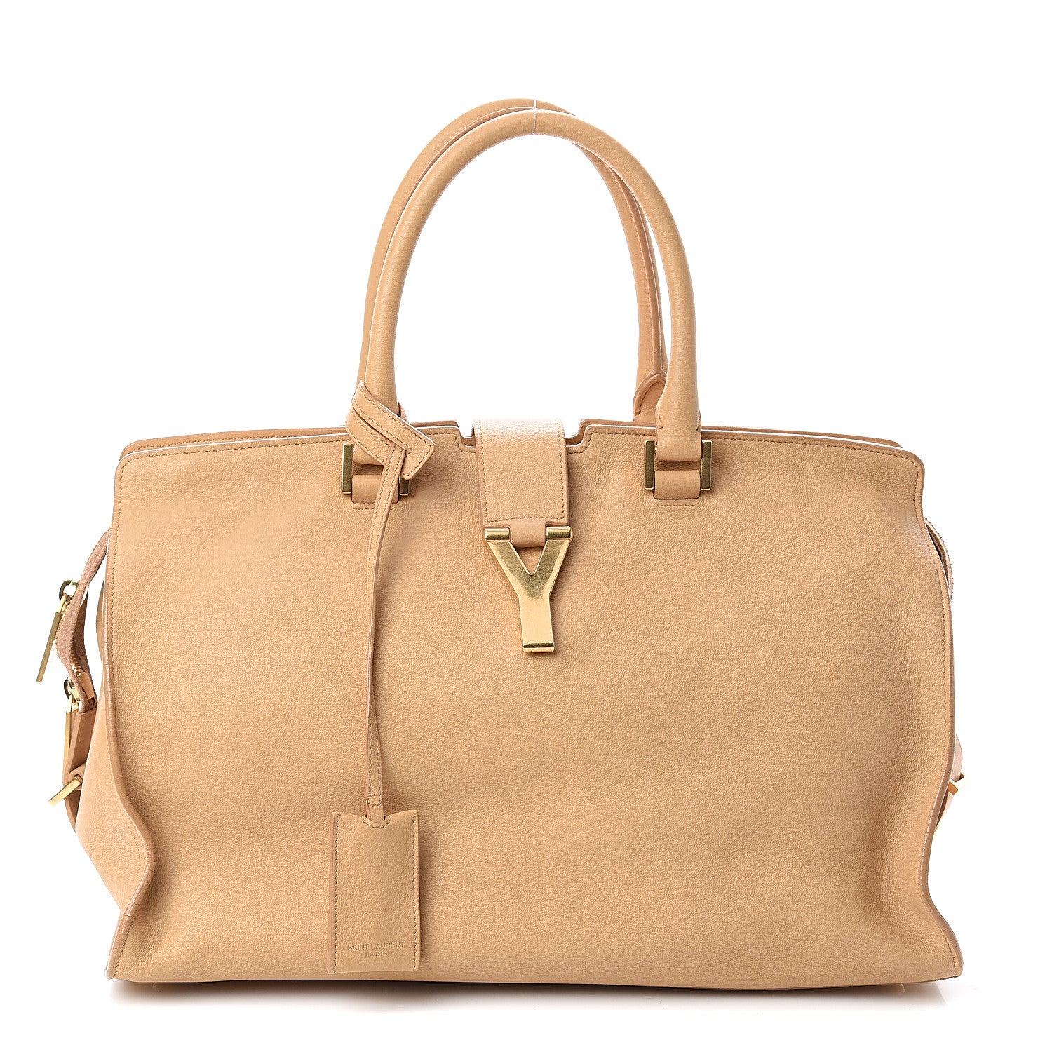 Saint Laurent Calfskin Medium Classic Y Cabas Light Beige 1 of 8