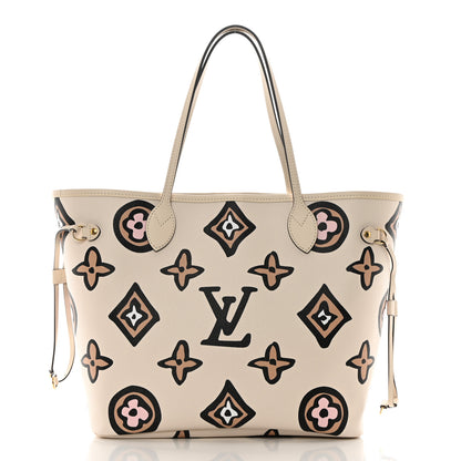 Louis Vuitton Monogram Giant Wild at Heart Neverfull MM Creme 3 of 11