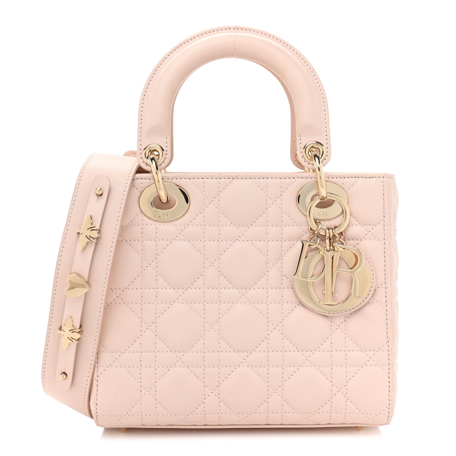 Christian Dior Lambskin Cannage Small My ABCDior Lady Dior Light Pink 1 of 15