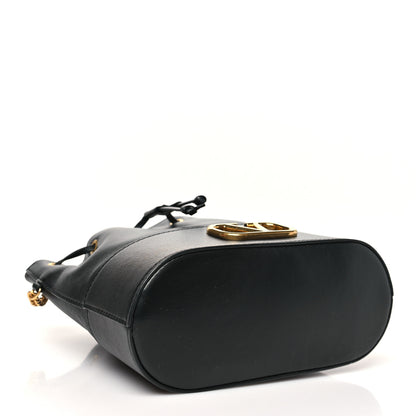 Valentino Garavani Nappa Mini VLogo Signature Chain Bucket Bag Black 4 of 10