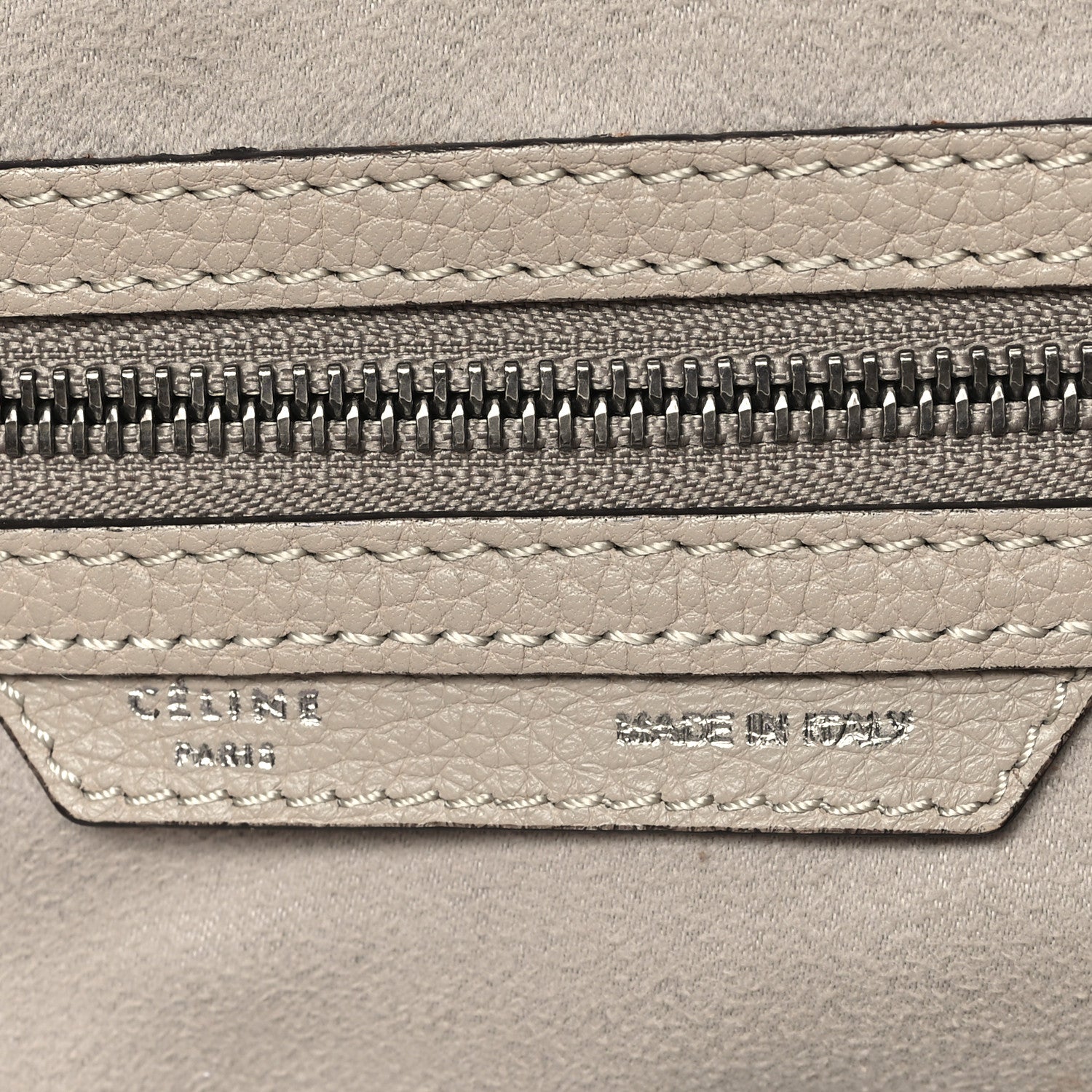 Celine Pebbled Calfskin Mini Luggage Dune 6 of 11
