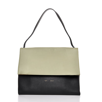 Celine Calfskin Suede All Soft Shoulder Bag Pistachio 3 of 8