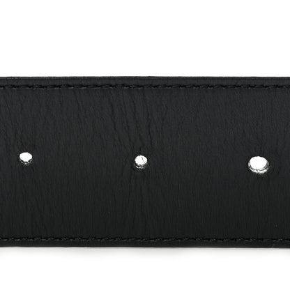 Gucci Moon Calfskin Pearl Double G 40mm Belt 90 36 Black Cream 3 of 6