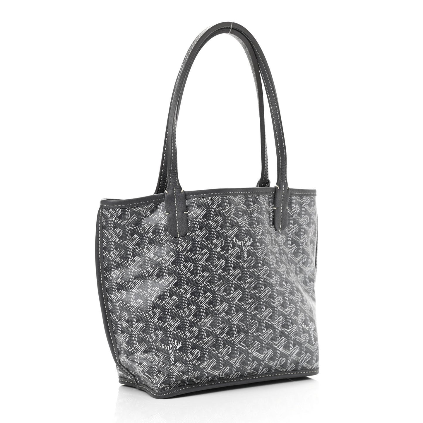 Goyardine Reversible Mini Anjou Grey