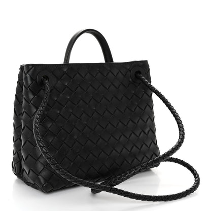 Bottega Veneta Nappa Intrecciato Small Andiamo Shoulder Bag Black 5 of 10