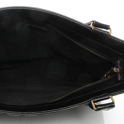 Chanel Lambskin Quilted Chocolate Bar Tote Black 5 of 8