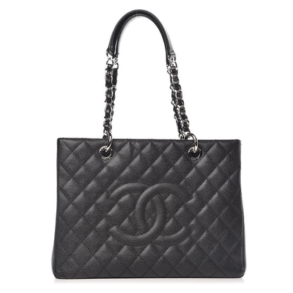 Chanel Caviar Quilted Grand Shopping Tote GST Black 1 of 9