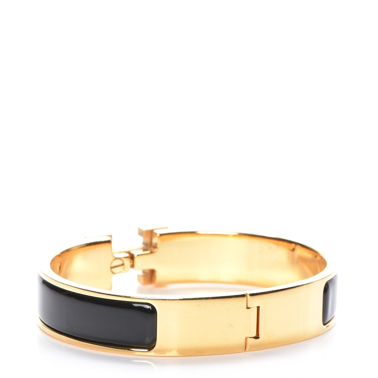 Hermes Enamel Narrow Clic Clac H Bracelet PM Black 3 of 5