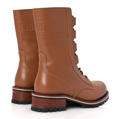 Christian Dior Calfskin Dior Quest 35mm Hiking Boots 37.5 Golden Saddle 5 of 12