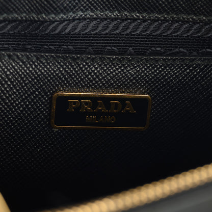 Prada Saffiano Lux Micro Galleria Double Zip Tote Black 5 of 8