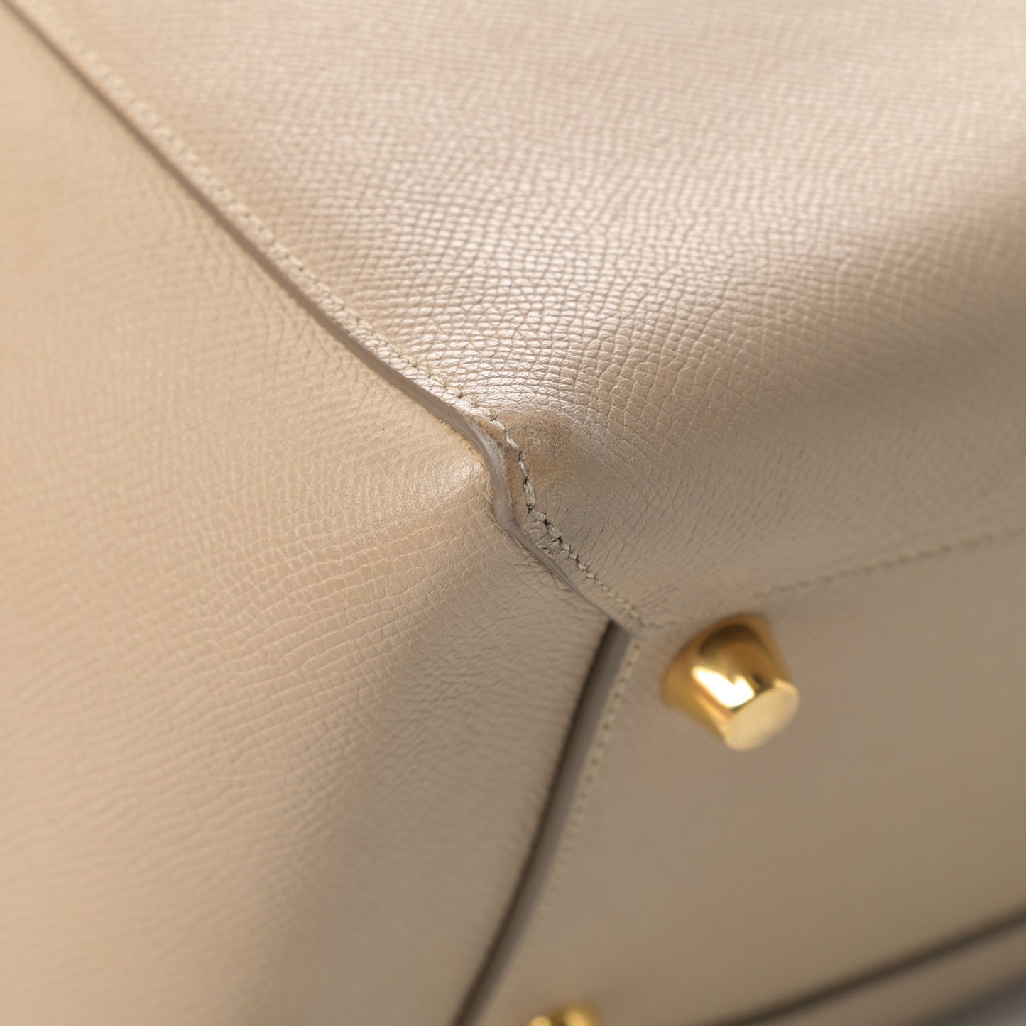 Grained Calfskin Mini Belt Bag Light Taupe