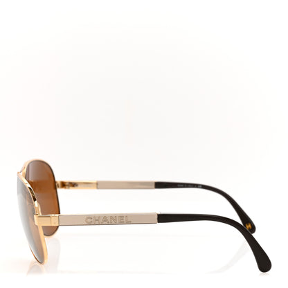 Chanel Metal Aviator Sunglasses 4179 Brown 6 of 20