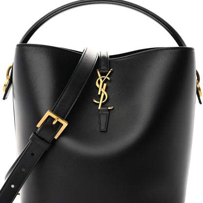 Saint Laurent Shiny Calfskin Le 37 Bucket Bag Black 8 of 10