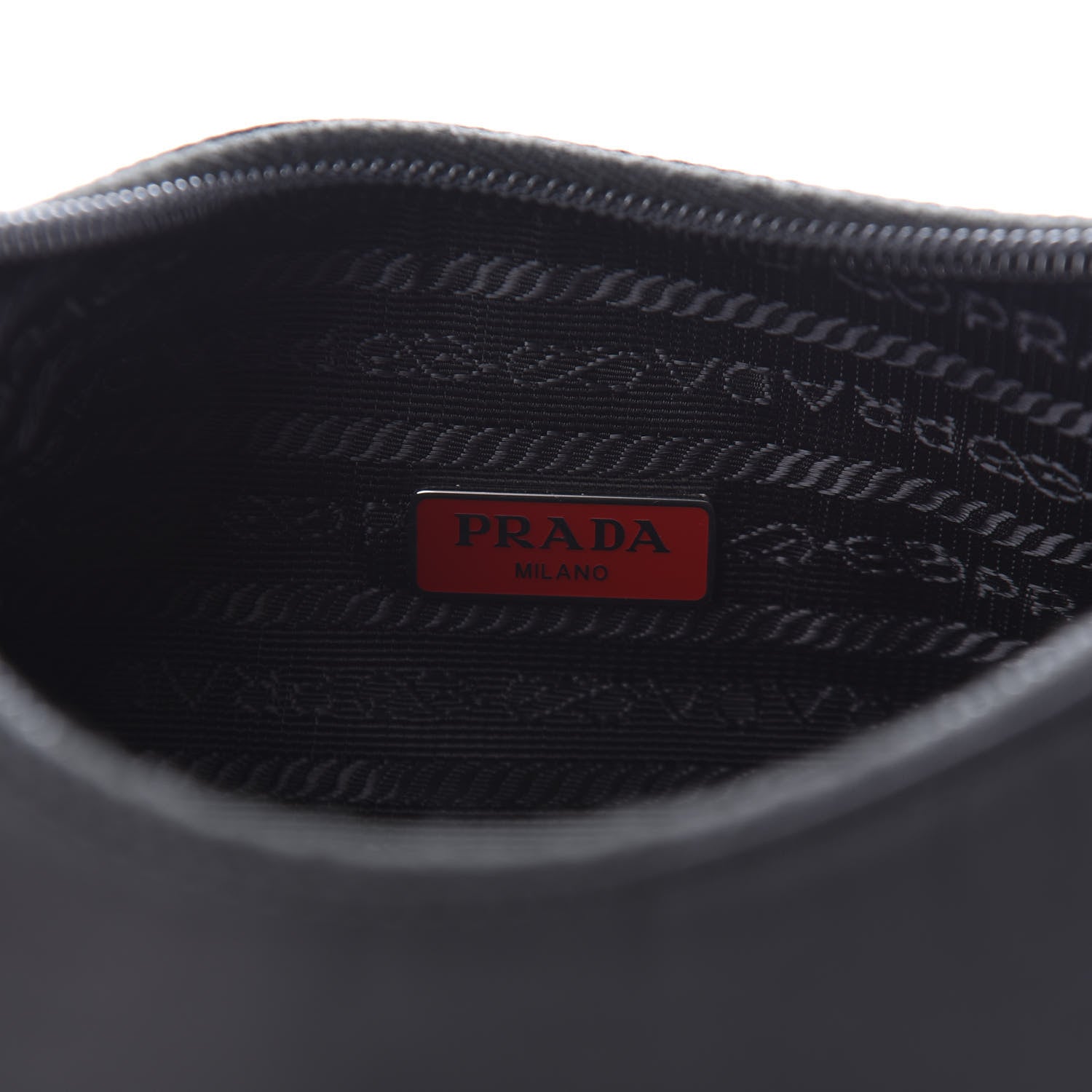 Prada Tessuto Nylon Saffiano Lunar New Year Mini Re-Edition 2000 Bag Black Fuoco 9 of 12