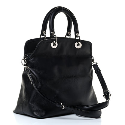 Christian Dior Calfskin Large Granville Tote Black 2 of 4