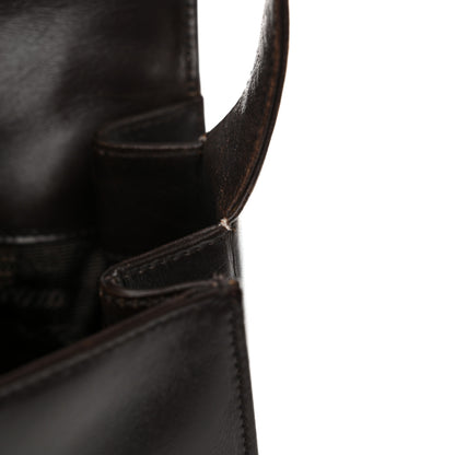 Prada Vitello Smalt Shoulder Bag Ebano 11 of 16