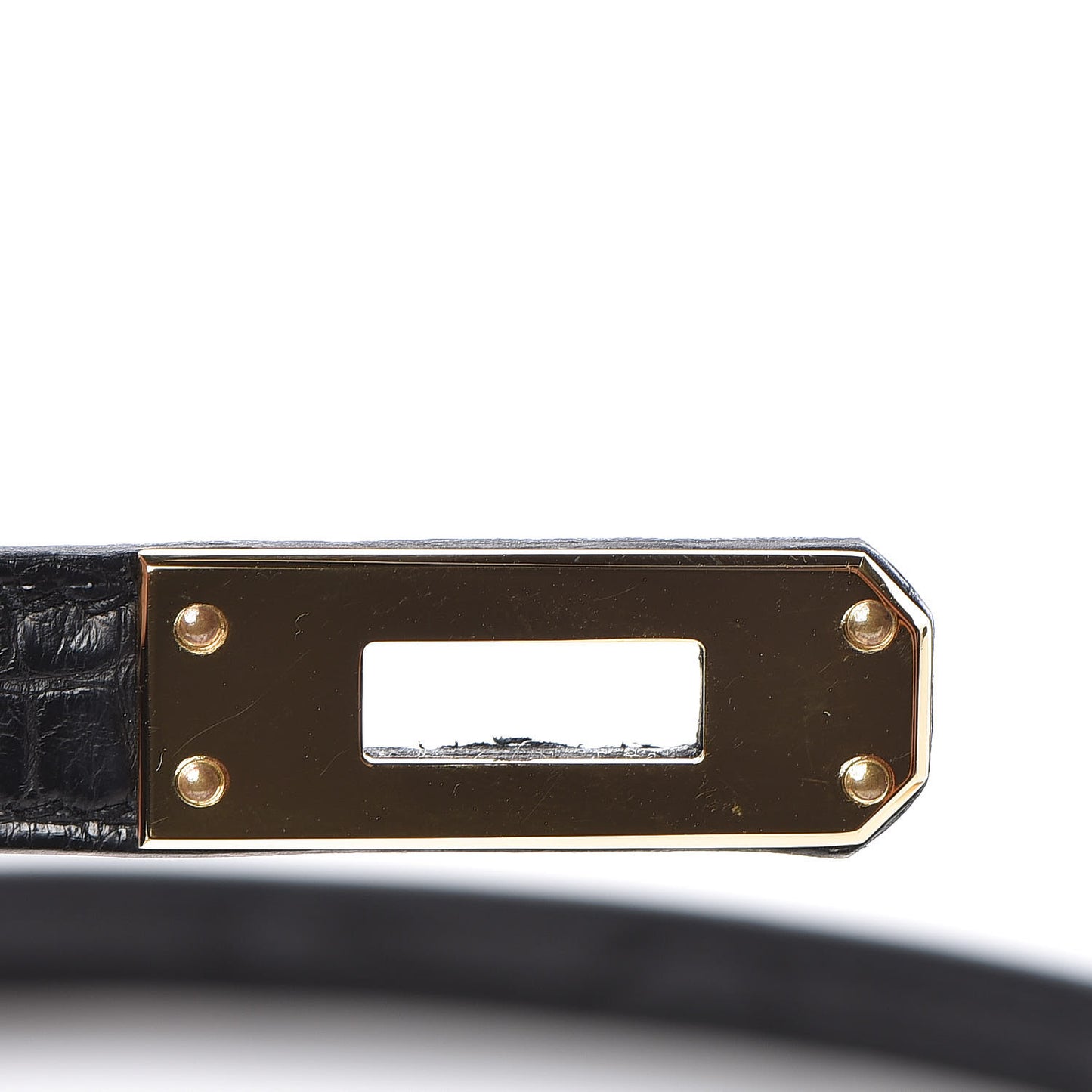 Matte Alligator Mini Kelly Sellier 20 Black