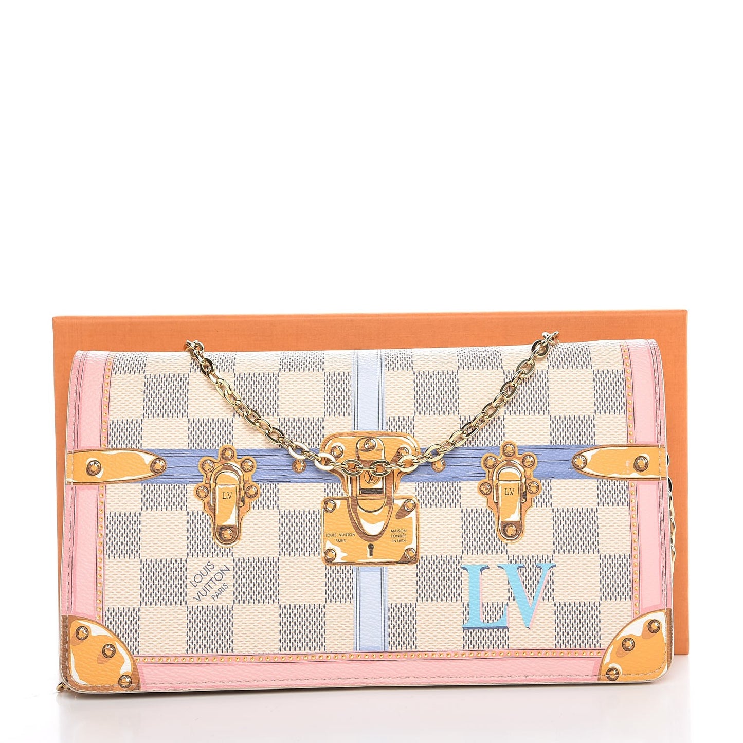 Damier Azur Summer Trunks Pochette Weekend