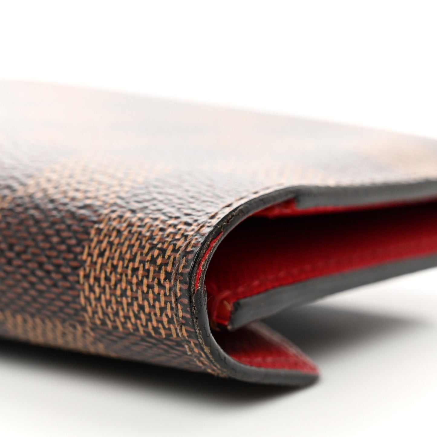 Damier Ebene Victorine Wallet Red