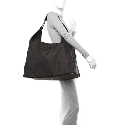Gucci Nylon Monogram Extra Large Hobo Dark Brown 2 of 16