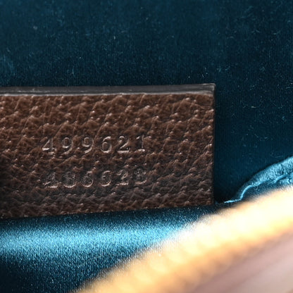 Gucci GG Supreme Monogram Textured Dollar Calfskin Web Small Ophidia Dome Shoulder Bag Beige Ebony New Acero 7 of 10