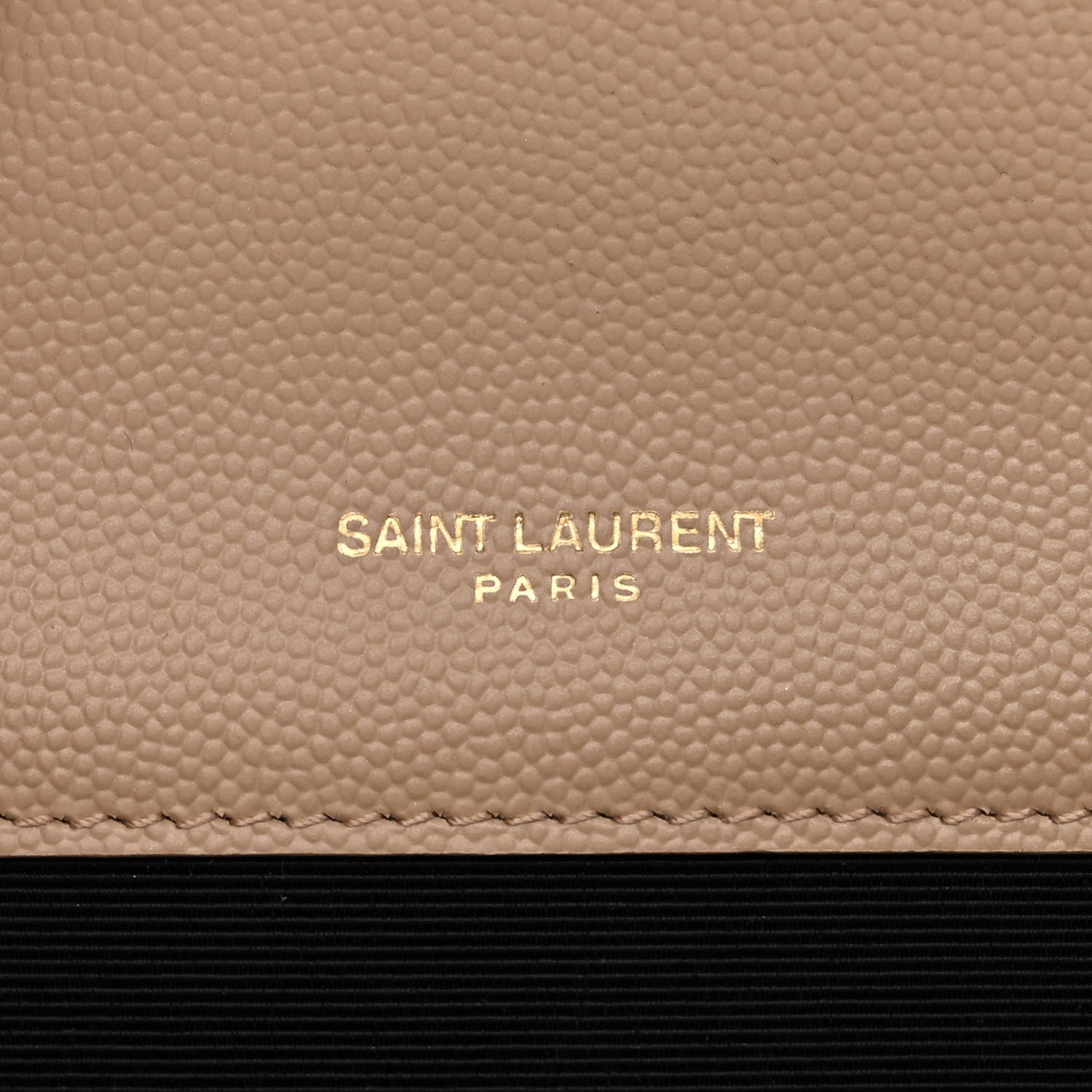 Saint Laurent Grain De Poudre Textured Mixed Matelasse Triquilt Small Monogram Satchel Dark Beige 6 of 11