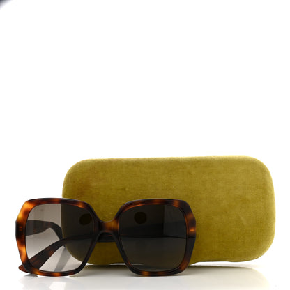 Gucci Acetate Square Frame GG0096S Sunglasses Tortoise 11 of 11