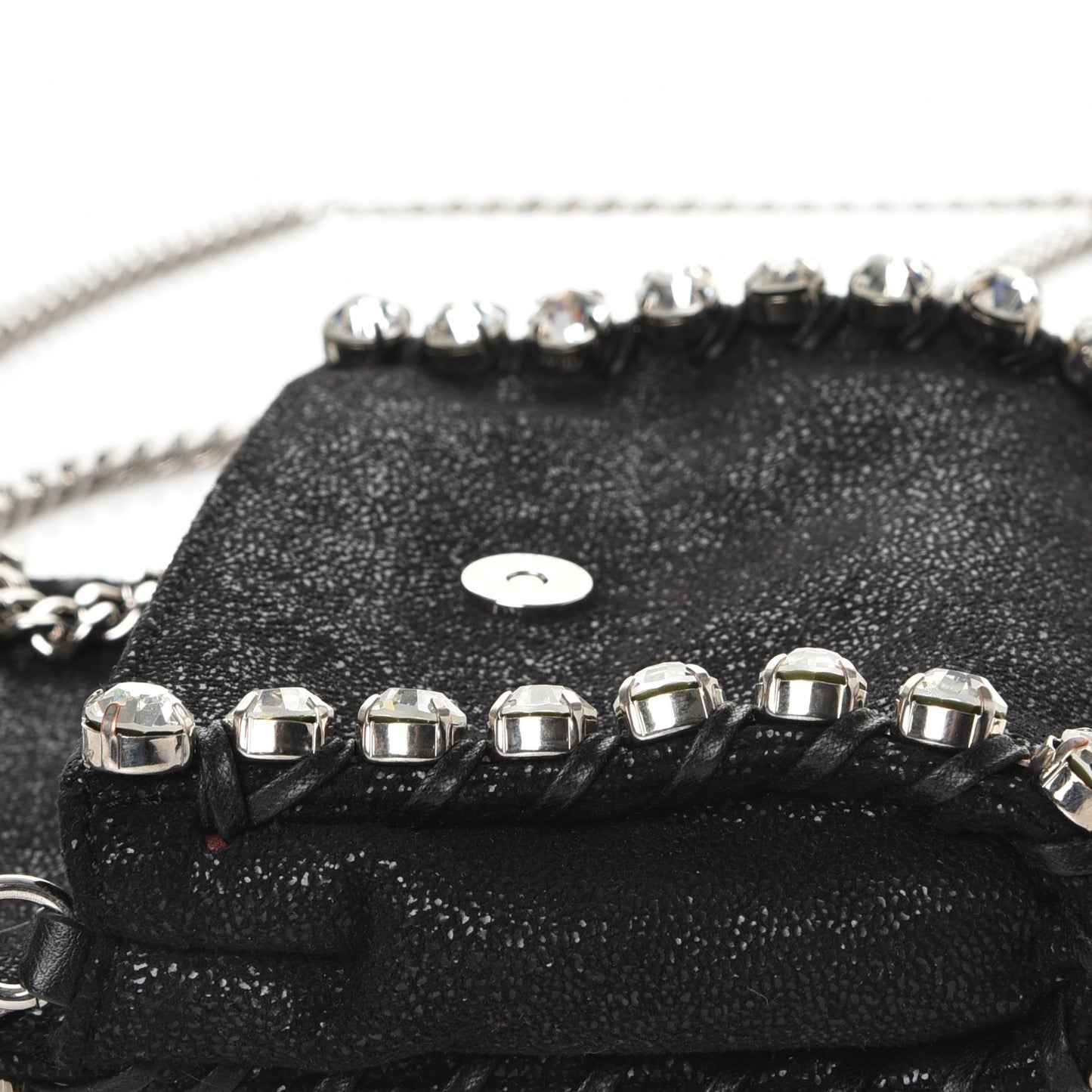 Shaggy Deer Tiny Falabella Crystal Crossbody Black