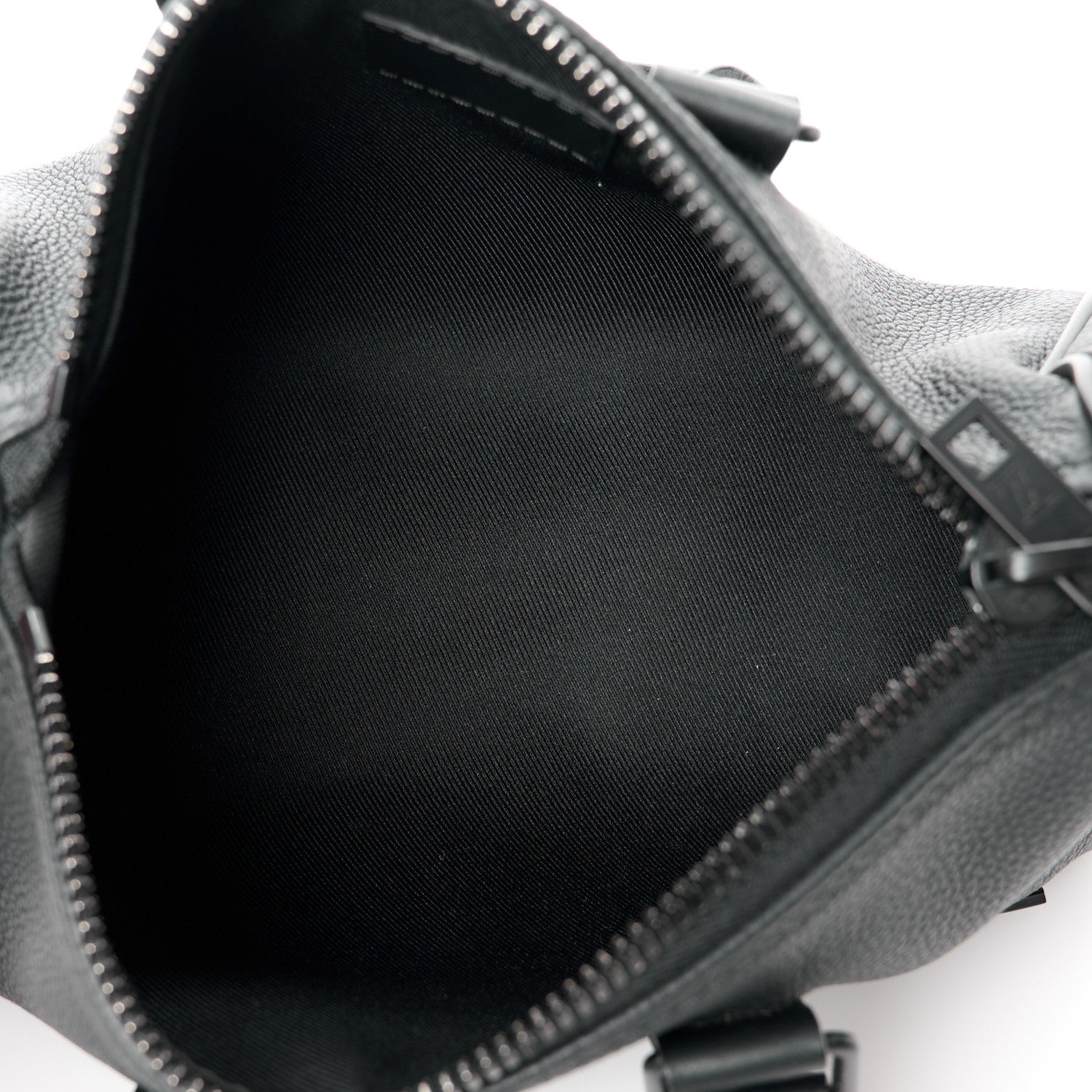 Louis Vuitton Grained Calfskin Aerogram Keepall XS Black 5 of 11