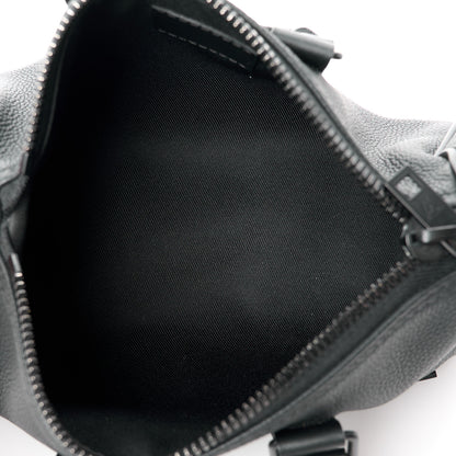 Louis Vuitton Grained Calfskin Aerogram Keepall XS Black 5 of 11