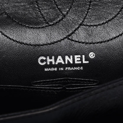 Chanel Metallic Aged Calfskin Quilted 2.55 Reissue 226 Flap Black 6 of 8