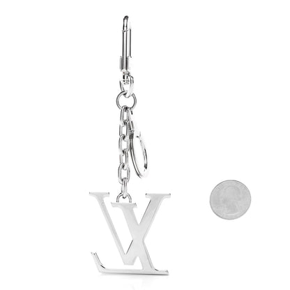 Louis Vuitton LV Facettes Bag Charm Key Holder Silver 2 of 5