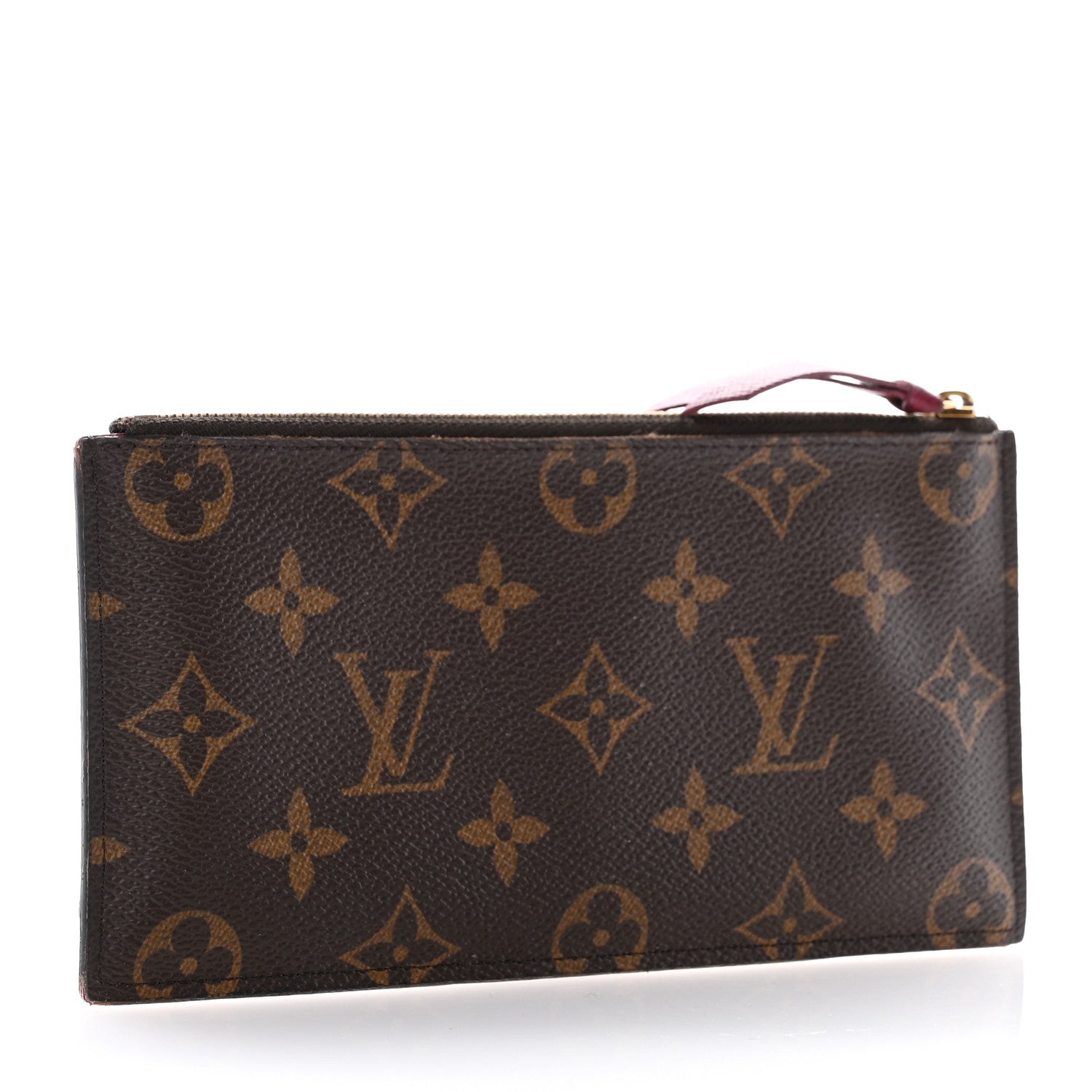 Louis Vuitton Monogram Felicie Chain Wallet Zippered Insert Fuchsia 3 of 10