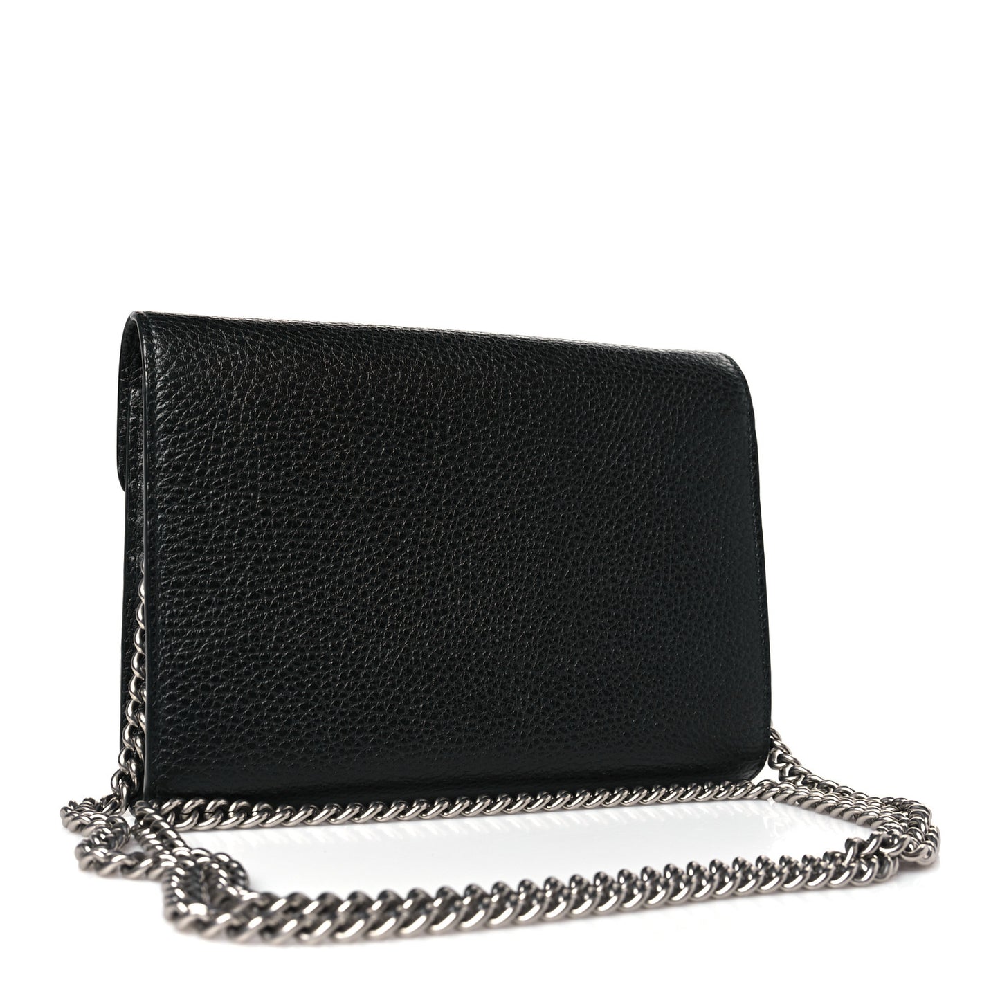 Calfskin Mini Dionysus Chain Wallet Black