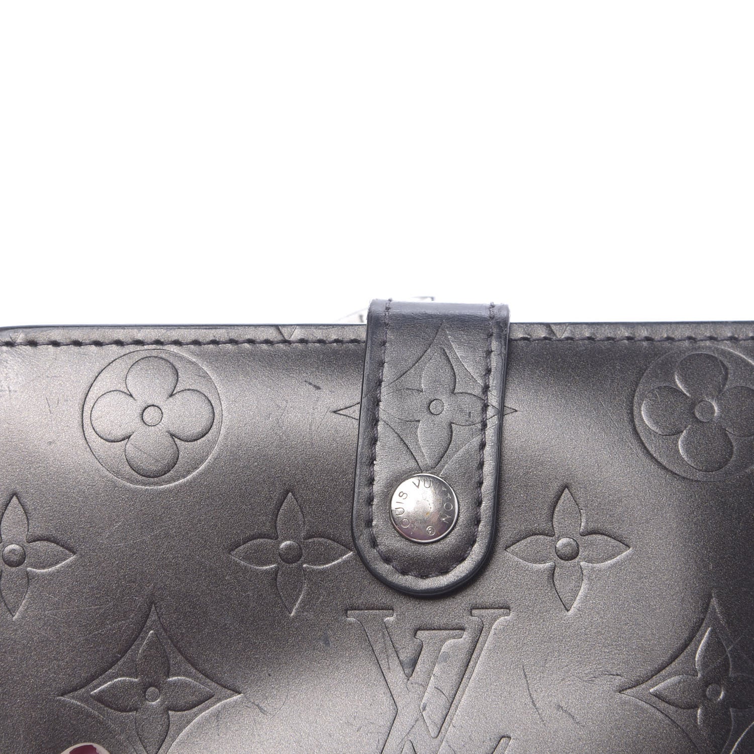 Louis Vuitton Mat Monogram French Purse Wallet Black 8 of 12