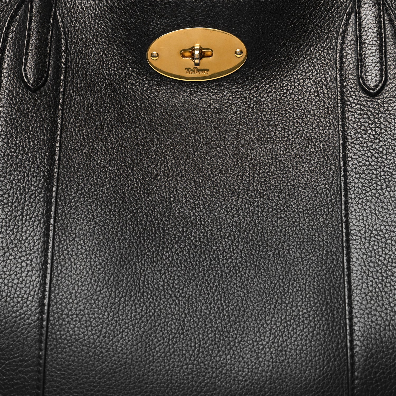 Mulberry Small Classic Grain Bayswater Tote Black 8 of 10
