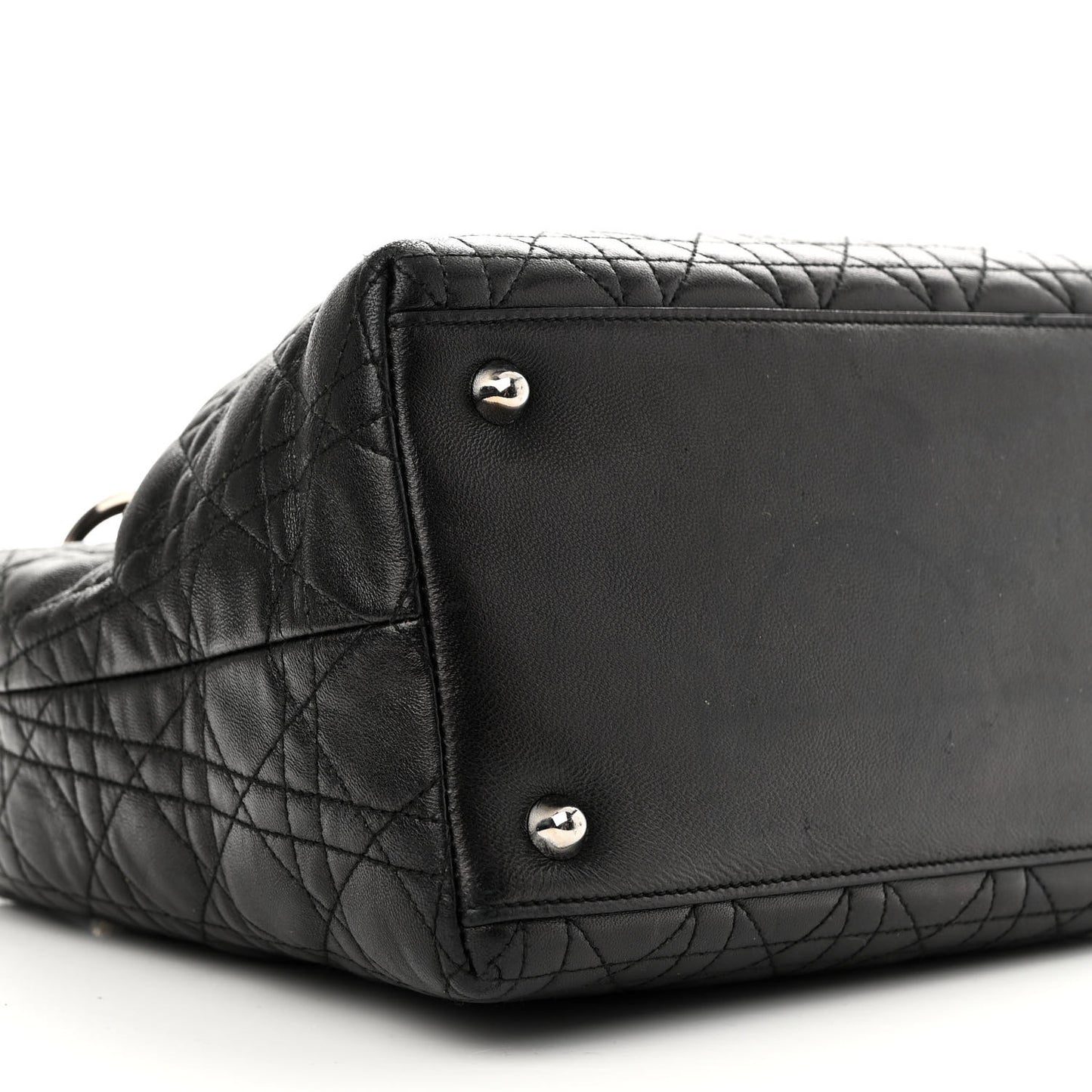 Lambskin Cannage Small Soft Lady Dior Tote Black