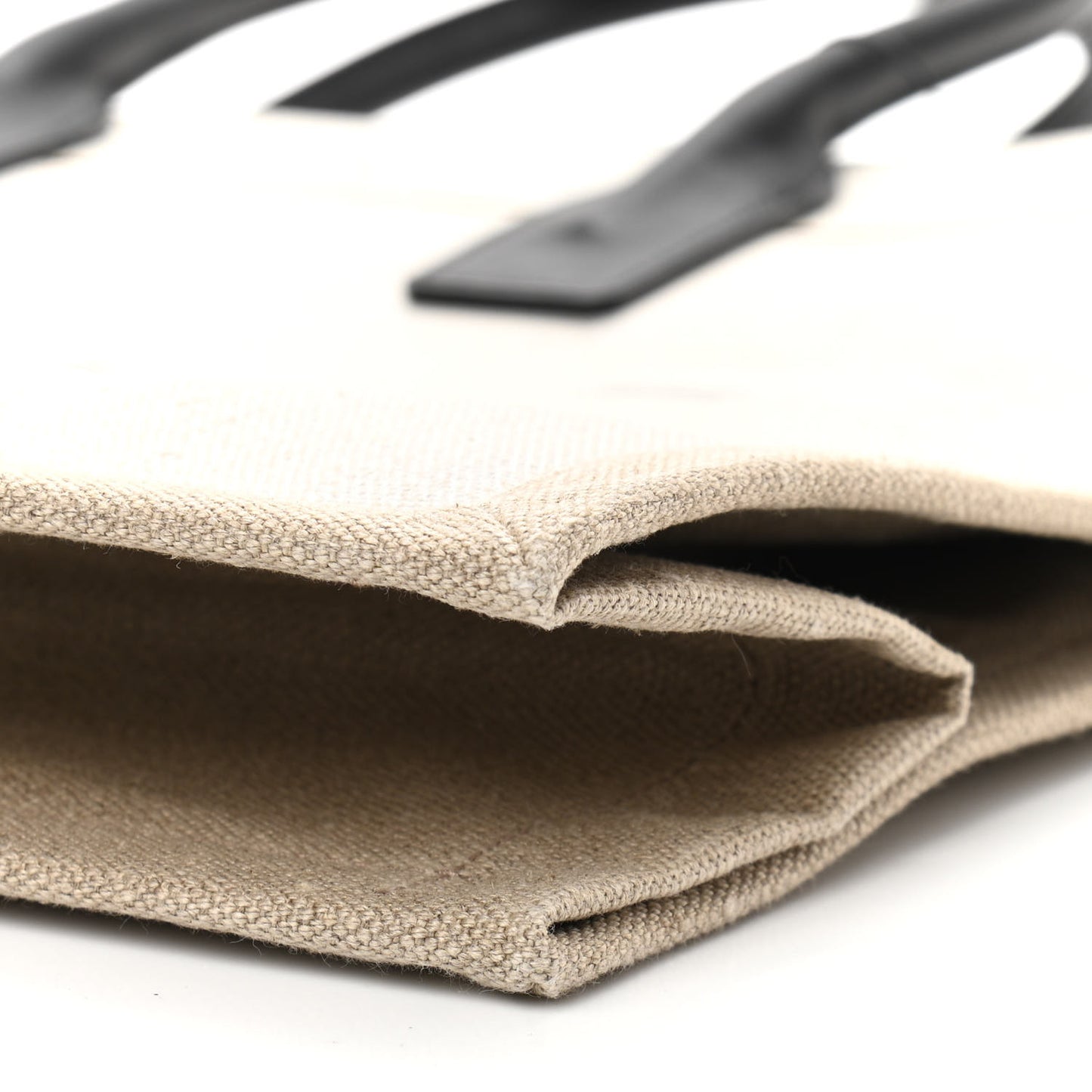 Linen Calfskin Rive Gauche Tote Optic White
