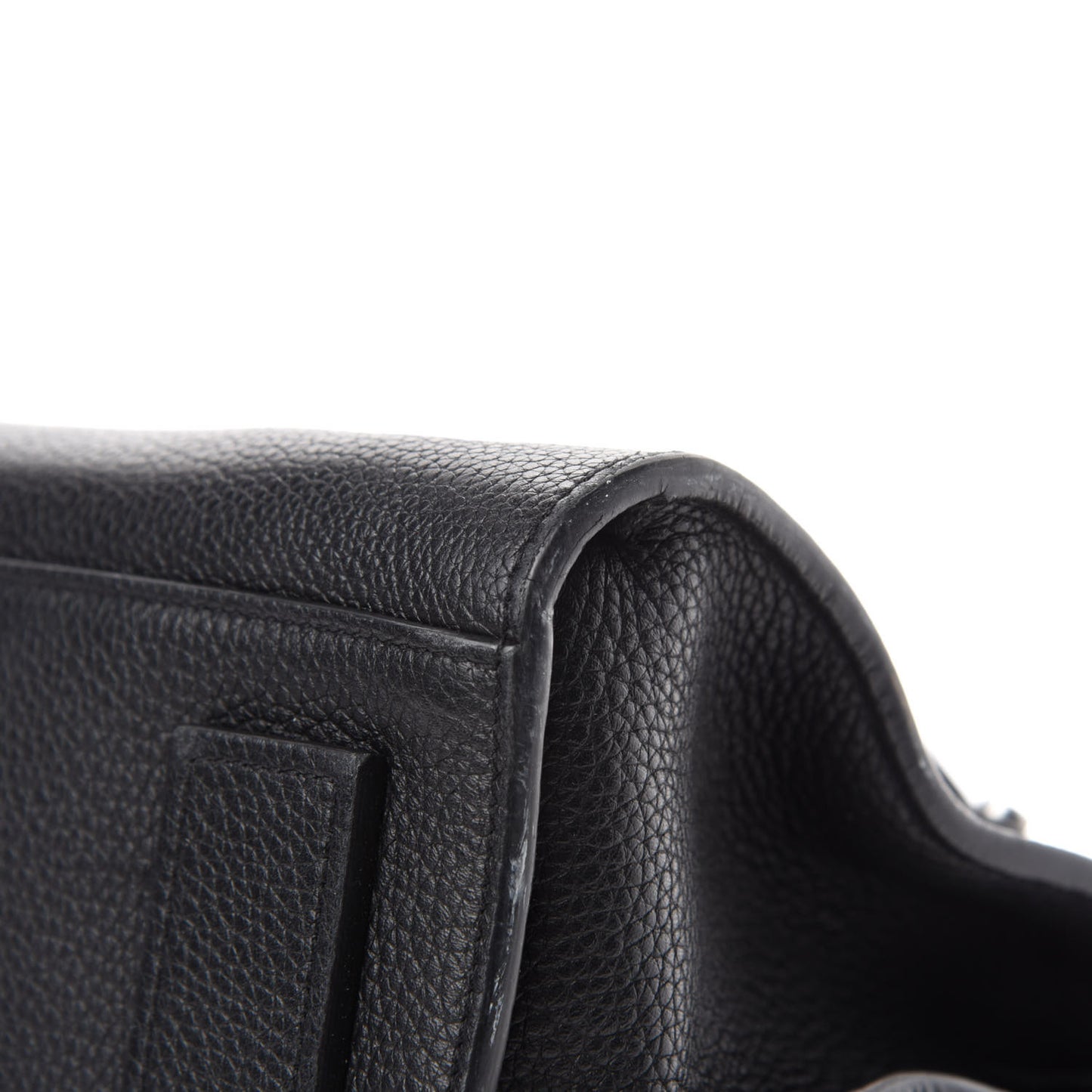Grained Calfskin Baby Supple Sac De Jour Black