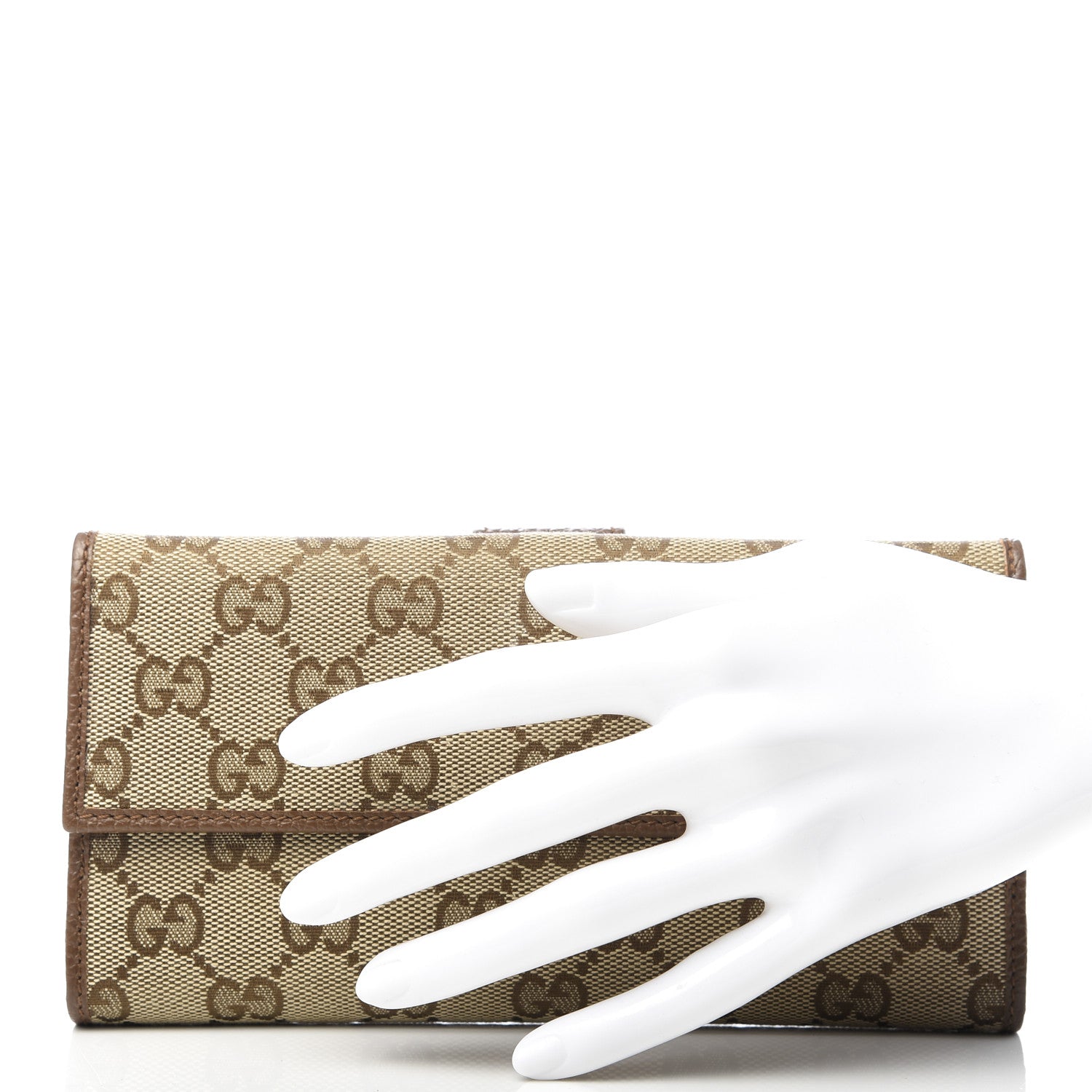 Gucci Monogram Continental Flap Wallet Brown 2 of 7