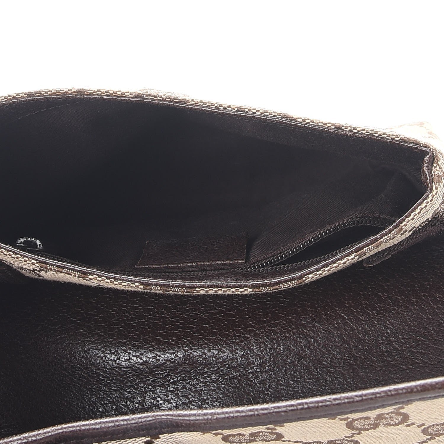 Gucci Monogram Waist Pouch Bag Dark Brown 5 of 9