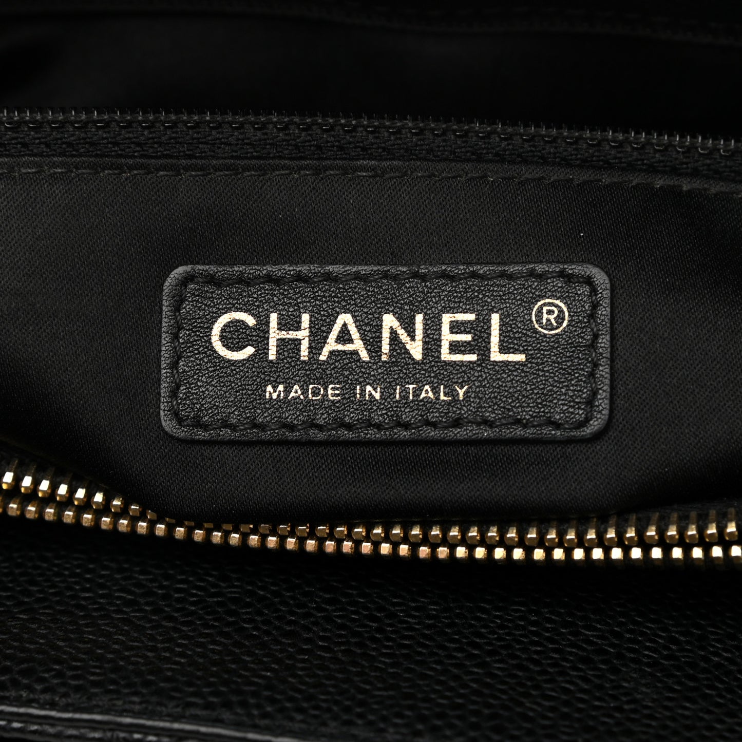 Caviar Quilted Grand Shopping Tote GST Black