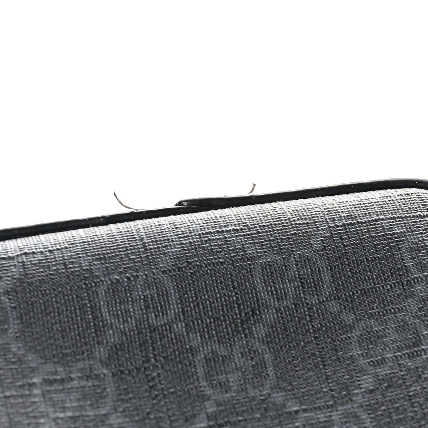 GG Supreme Monogram Appia Calfskin Web Small Camera Messenger Bag Black Grey
