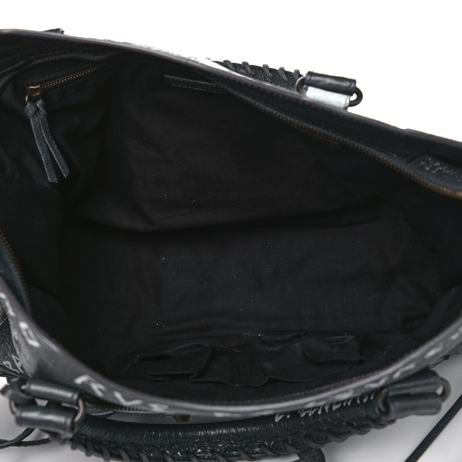 Balenciaga Agneau Arena Graffiti All Over Classic Hardware City Gris Fossile White 5 of 12